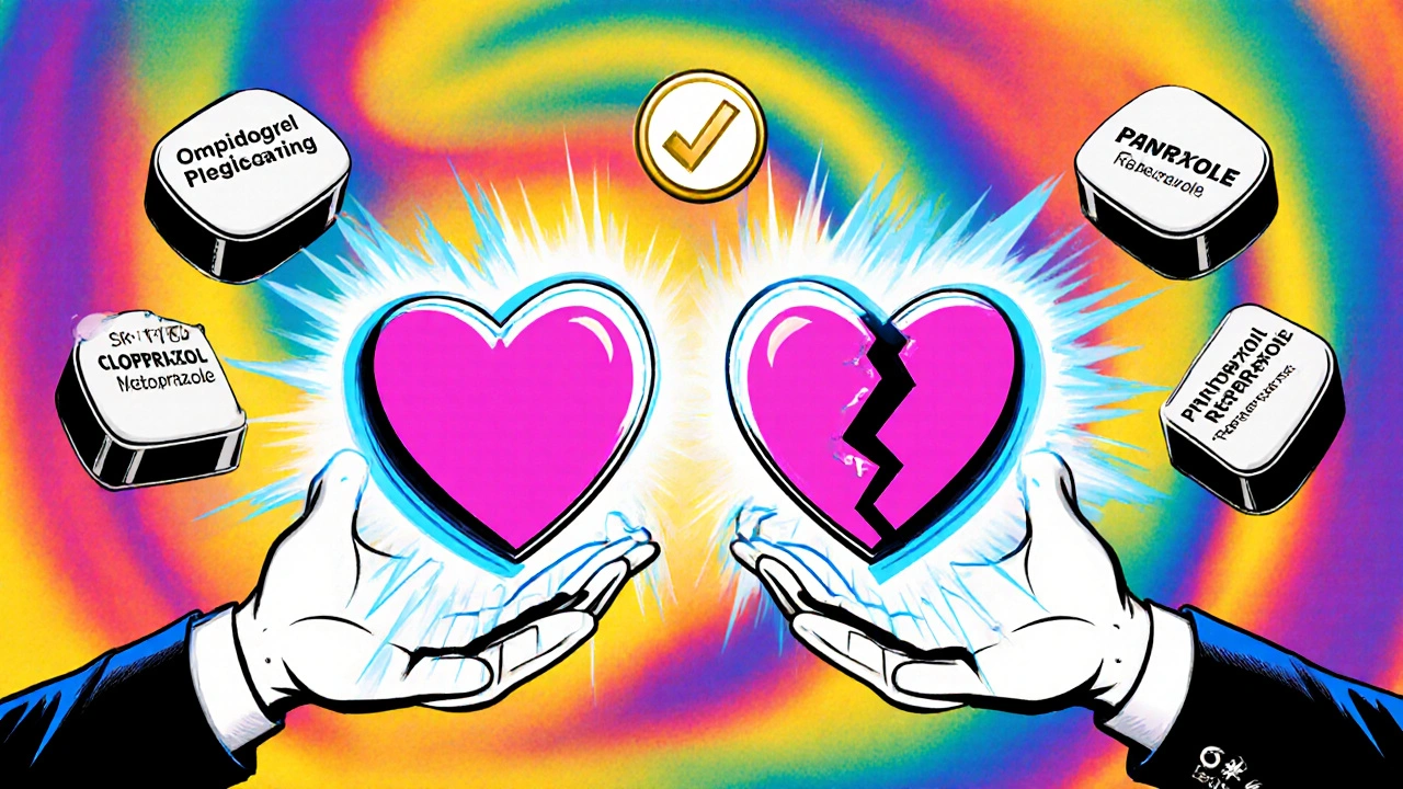 Heart shields compared under different PPIs, with pantoprazole as the strongest protector.